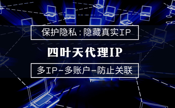 【东海代理IP】代理服务器的类型有哪些？四叶天代理IP怎么样